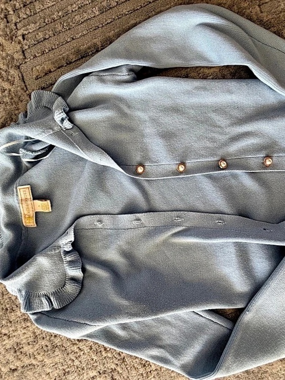 Ralph Lauren Blue Button-Front Top